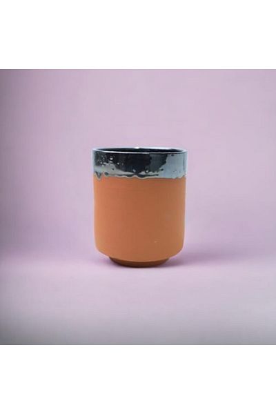 Generic ARK Dirtique Handmade Clay Cocktail Glass 350 ml Half Glazed