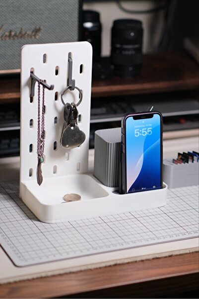 Mus3D منظم سطح المكتب |   حامل القلم، سلسلة المفاتيح، حامل الهاتف |   مادة PLA