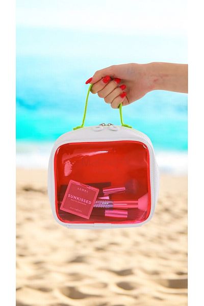 truvalıhelen Beach Bag Plastic Transparent with Zipper