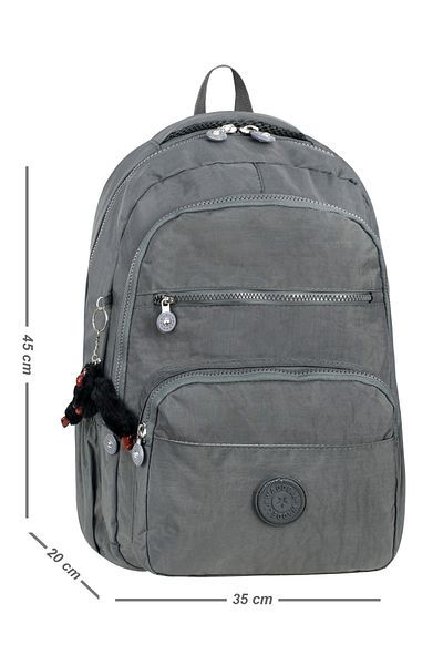 CANLOOR Waddell Gray Licensed Water Resistant Crinkle Unisex Daily Backpack-1002