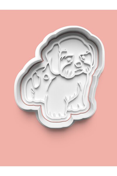 AKTASTORE قالب بسكويت على شكل كلب شي تزو وقالب عجينة السكر 0323-shih tzu