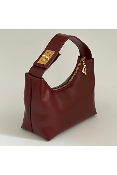 ROYAL LADYS Τσάντα χειρός με φερμουάρ και χρυσή πόρπη