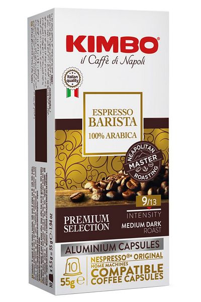 Kimbo Barista + Ristretto + Napoli Nespresso Compatible Capsule Coffee (Aluminum) (in Box of 10) (Set of 3)