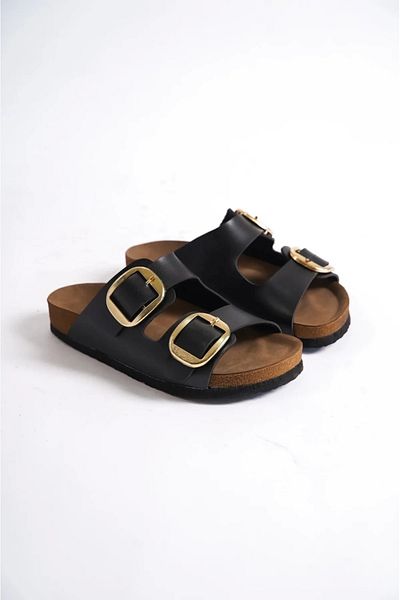 PLN SHOES Unisex Orthopedic Sole Anatomical Slippers Double Strap Buckle Daily Comfortable Slippers
