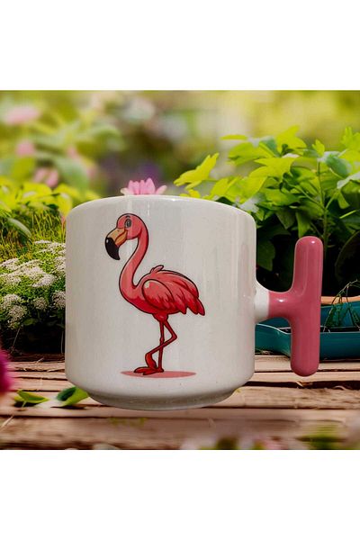 GameFruy Flamingo Double Sided Printed Mug - Ceramic Tea, Coffee Gift Cup