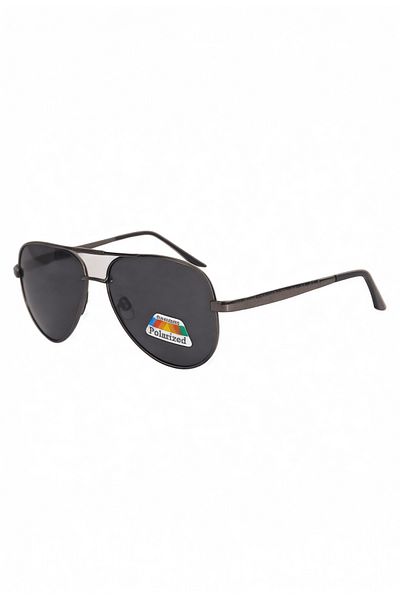 BAPPİR Polarized High Quality Drop Aviator Black Polarized Sunglasses Unisex