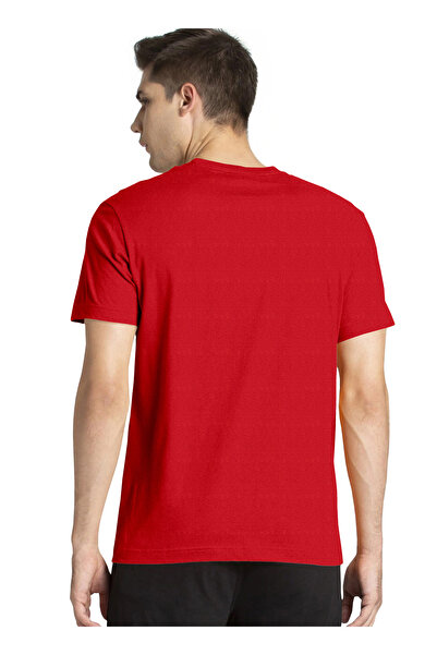 LAUREN SMITH Men’s Premium Textured Cotton Lycra Round Neck T-Shirt with High Definition Logo - Luxury Casual Tee