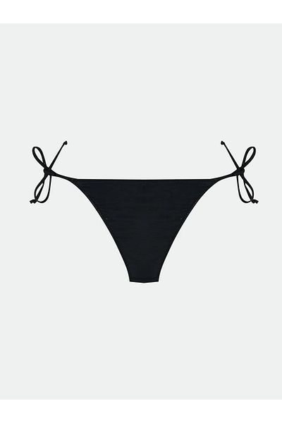 LC Waikiki LCW DREAM Μαύρο ίσιο κορδόνι με λεπτομέρεια γυναικείο μπικίνι