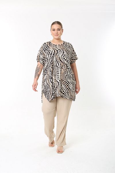 XL Modam Women's Plus Size Tunic Pants Suit