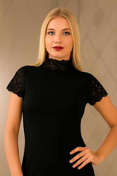 Altınay قميص داخلي نسائي أنيق بنصف ياقة دانتيل - 90% قطن (Lilitime)