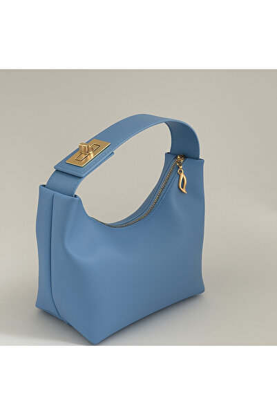 ROYAL LADYS Fermuarlı Gold Tokalı Kol ve El Çantası