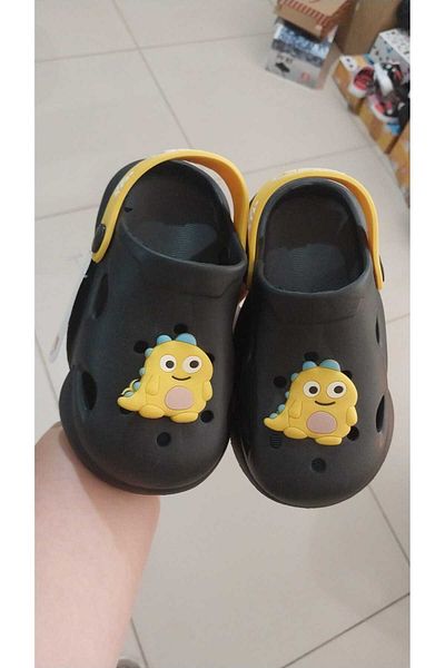 GEZER Black Summer Boy's Non-Slip Eva Sole Slippers