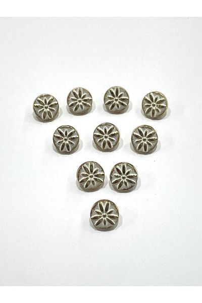 karantuhafiye Blouse Button / Metal Blouse Button / 10 Pieces / Model 6