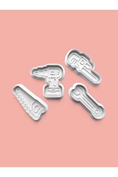 AKTASTORE Repair Tools Cookie Mold and Sugar Paste Mold Set of 4 0362-Set