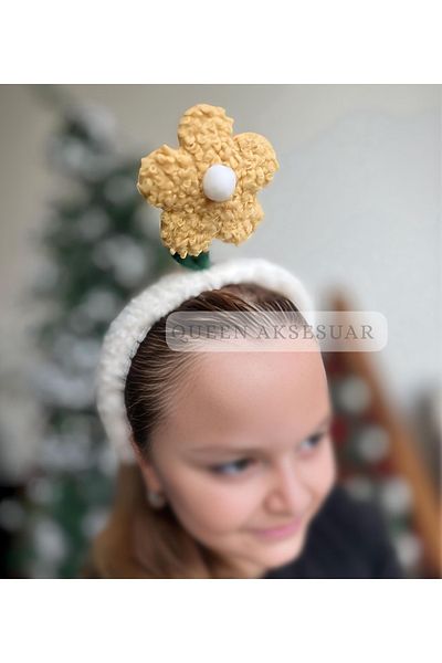 QUEEN AKSESUAR Trend Fashion Moving Spring Cute Yellow Daisy Flower Crown Female Child Crown 3 Size