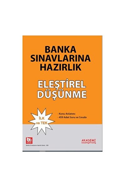 Akademi Consulting Training Banka Sınavlarına Hazırlık Eleştirel Düşünme