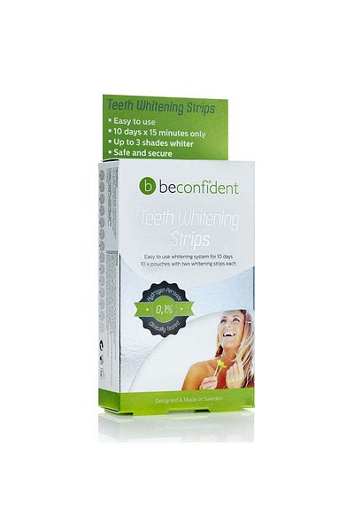 Beconfident Benzi de albire a dinților, Beconfident, 10 bucăți x 2