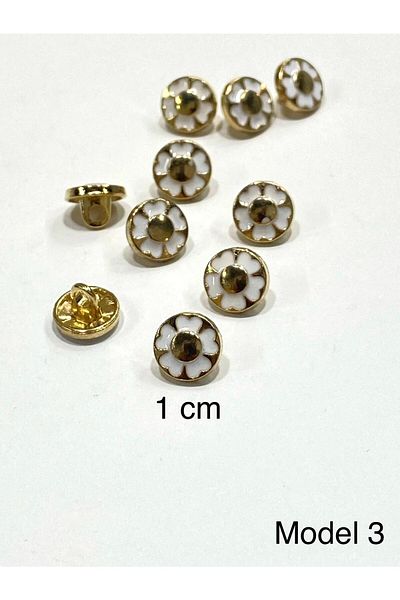 karantuhafiye Blouse Button / Metal Blouse Button / 10 Pieces / Model 3