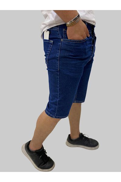 daniel milano Men's Sers Denim Cotton Slim Fit Dark Blue Jeans Capri