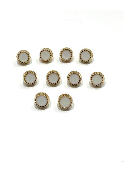 karantuhafiye Blouse Button / Metal Blouse Button / 10 Pieces / Model 17