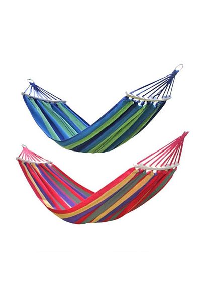 OEM Double Cotton Hammock with Wooden Bar 1+1