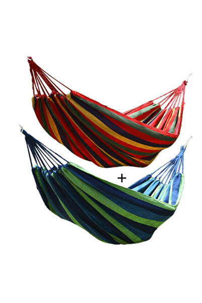 OEM Multicolored cotton hammock 1+1 gift