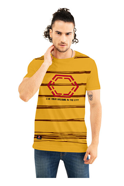 LAUREN SMITH : Men’s 100% Cotton Round Neck T-shirt and Short sleeves with Ch...