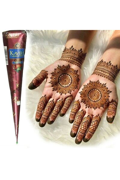 Airbrush Tattoo 2 siyah 2 kına rengi 4 tüp kına ve 4 sayfa kalıp seti