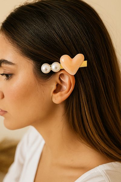 cityvision Agrafă de păr cu perle cu fundal de culoare aurie – design elegant și elegant