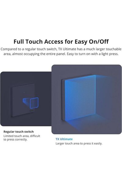 Sonoff Tx ultimate smart touch wall switch 1 gang