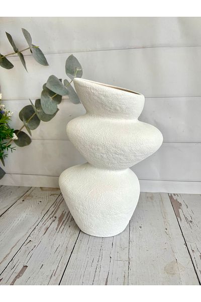 Bypinaryuksel Ceramic Rock Look Vase