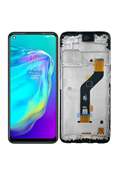 indirimplus Tecno Pova Ld7 Uyumlu LCD EKRAN Çıtalı Ld7 +Dokunmatik (Siyah Ren...