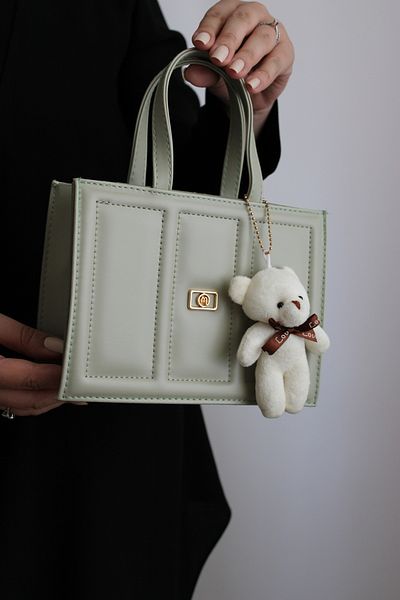 Mimoza Women's Embroidery Detailed Mint Color Women's Shoulder and Hand Bag – Plush Charm Gift