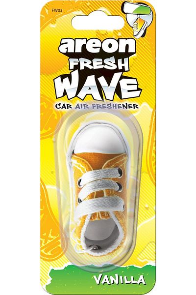 Areon Fresh Wave Quality Shoe Vanilla Car Air Freshener, FW03