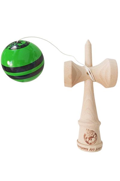 BV Kendama profesională, minge de lemn, samurai + autocolant pentru telefon, 95KD