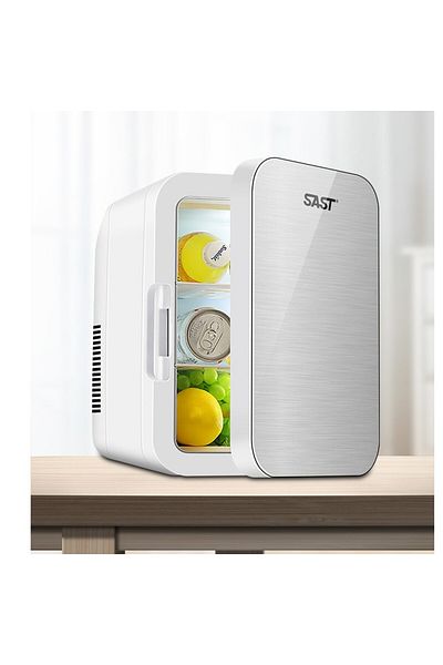 bzstore Mini cosmetic refrigerator, dual heating/cooling function, portable, 8L, gray