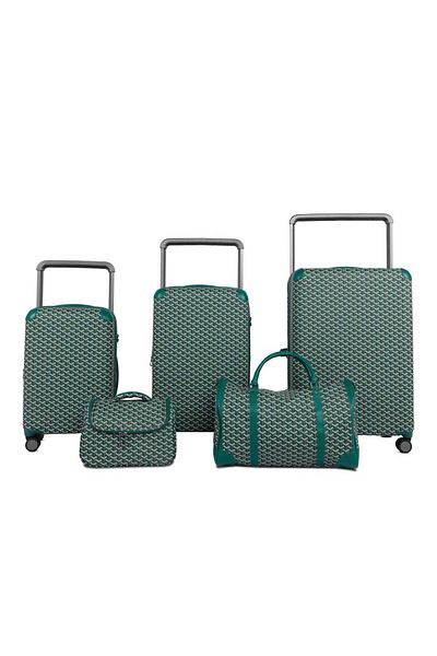 bag Vago 5-piece leather bags - green