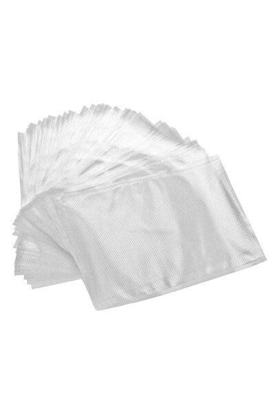 SIKS Set de 100 x Pungi vidate SIKS pentru alimente, transparente, 20 x 15 cm