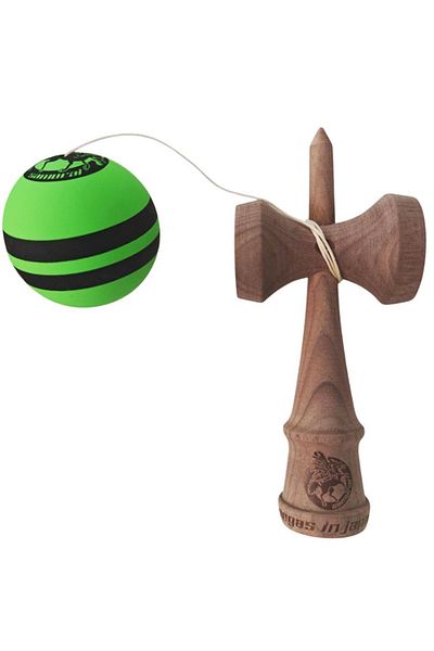 BV Kendama profesională, bilă de lemn, samurai + autocolant pentru telefon, 91KD