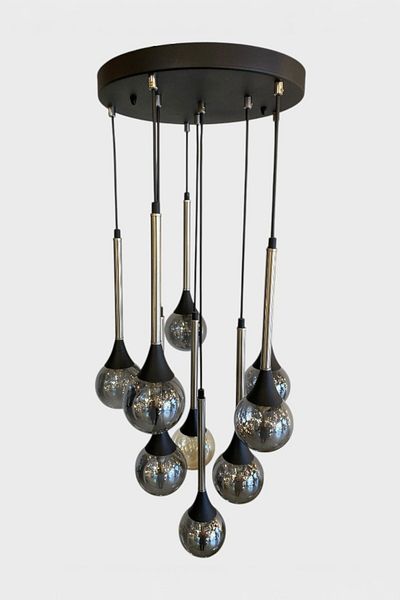 Favori Aydınlatma Modern Chrome Plated Detailed 7-Piece Pendant Lamp Chandelier