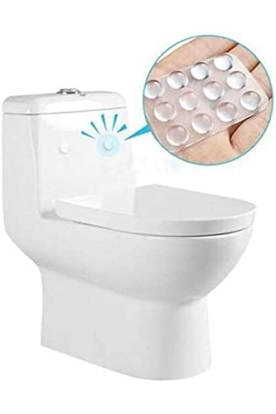 Generic 50 Pieces 10Mm X 4Mm Clear Anti Slip Silica Gel Rubber Door Bumper Damper - Hemispherical Shape Shoc