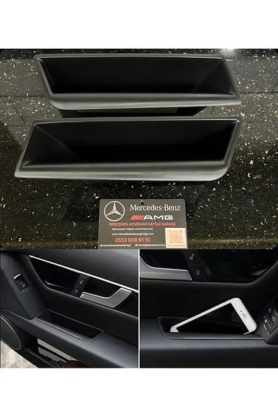 kaytaz Mercedes W204 Door Pocket Storage Box 2008-2013 Double