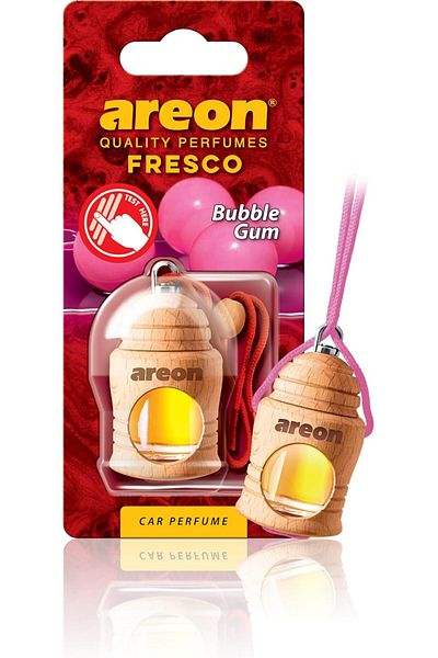 Areon Fresco Hanging Car Air Freshener - Bubble Gum, Pack of 1, FRT 07