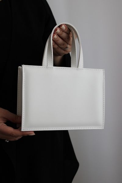 Mimoza Women's Embroidery Detailed White Color Women's Shoulder and Hand Bag – Plush Charm
