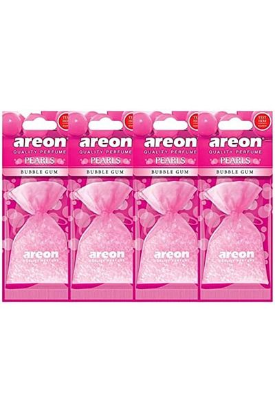 Areon Pack Of 4 Air Freshener Pearls Bubble Gum