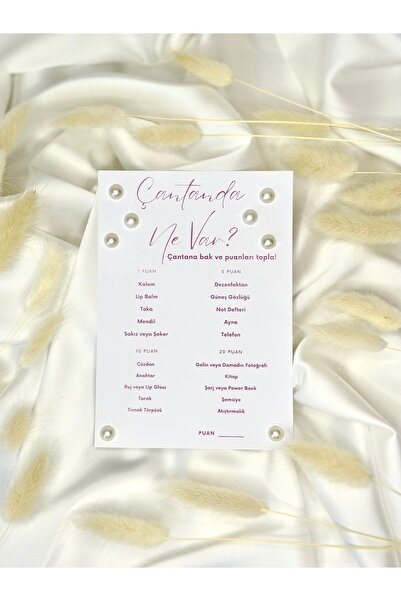 ATOLYE498 لعبة ما في الحقيبة مع اللؤلؤ لعبة توديع العزوبية