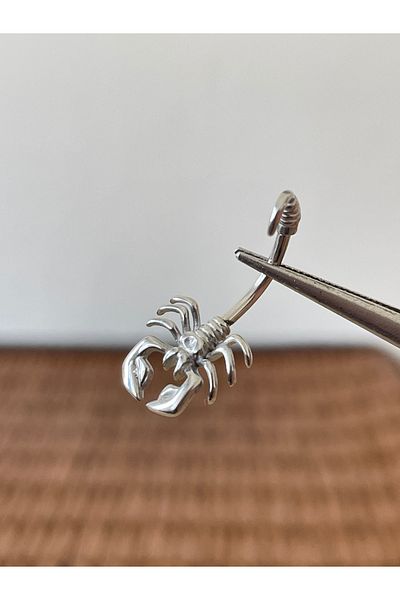 Rupen Kraft 316 L Surgical Steel Scorpion Model Navel Piercing from Silver Color