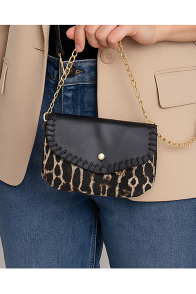 Satuna Mini geantă de umăr pentru femei cu curea cu lanț – Design elegant, uș...