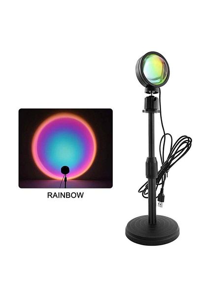 SIKS ® projection night light, height adjustable, 360 degree rotation, rainbow