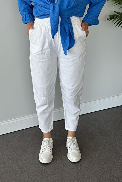 Şulemoda Giyim Beyzing Trousers White